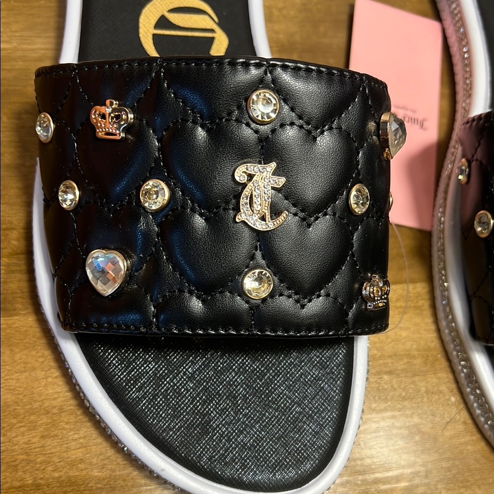 Juicy Couture Embellished Quilted Sandals - Picture 4 of 9